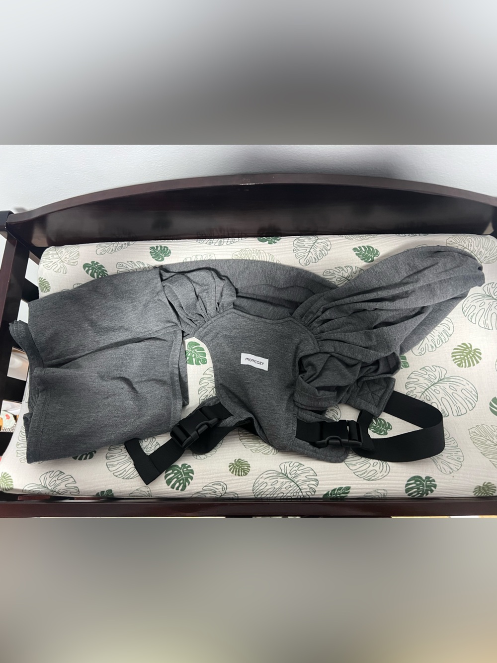 Momcozy Gray wrap carrier